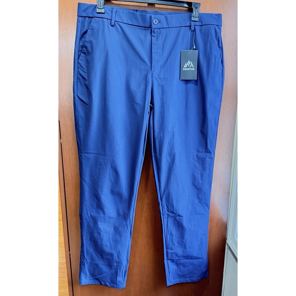 Snowten Golf Pants mens Size 38W x 32L -Navy Performance Stretch New with Tag